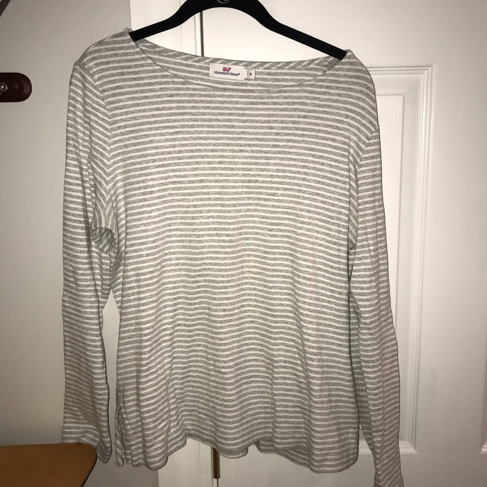 Vineyard Vines Womens Striped Boatneck Long Sleeve